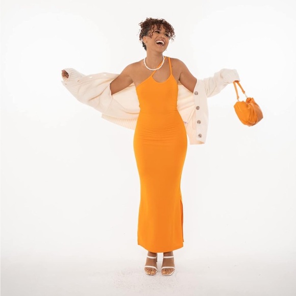 Amazon The Drop Oriole Orange Maxi Dress (L) - Picture 2 of 4
